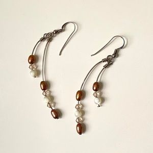 Beaded drop earrings